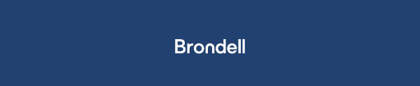 Brondell Logo White on Green background