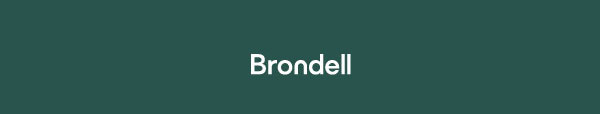 Brondell Logo Black on blue background