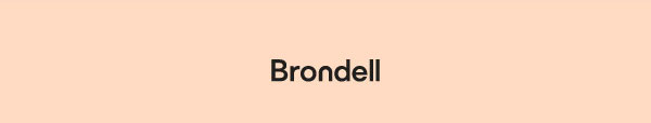 Brondell Logo Black on orange background