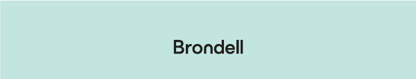 Brondell Logo Black on green background