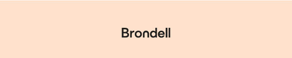 Black Brondell Logo on white background