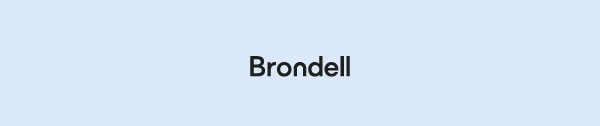 Brondell Logo Black on blue background