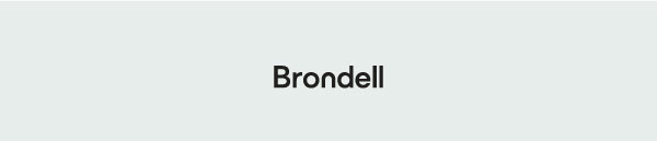 Brondell Logo Black on blue background