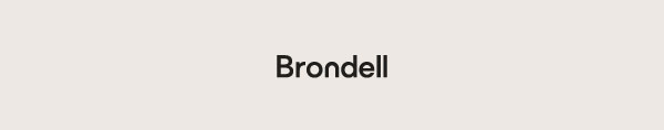 Brondell Logo Black on blue background