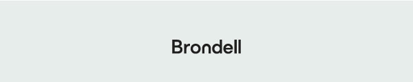 Brondell Logo Black on blue background