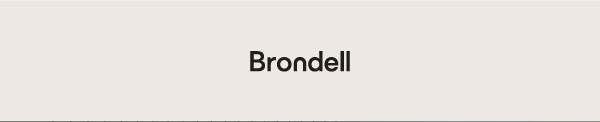 Brondell Logo Black on blue background