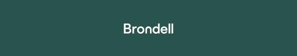 Brondell Logo Black on blue background