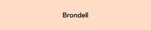 Brondell Logo Black on blue background